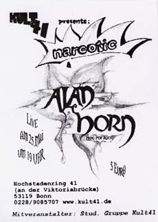 Narcotic im Kult 41 in Bonn zusammen mit Alan Horn am 25.05.2002